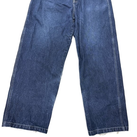 VINTAGE ReVerb Jeans Mens 36 x 31 Blue Loose Baggy 90s y2k Hip Hop Fundamental - Picture 3 of 11